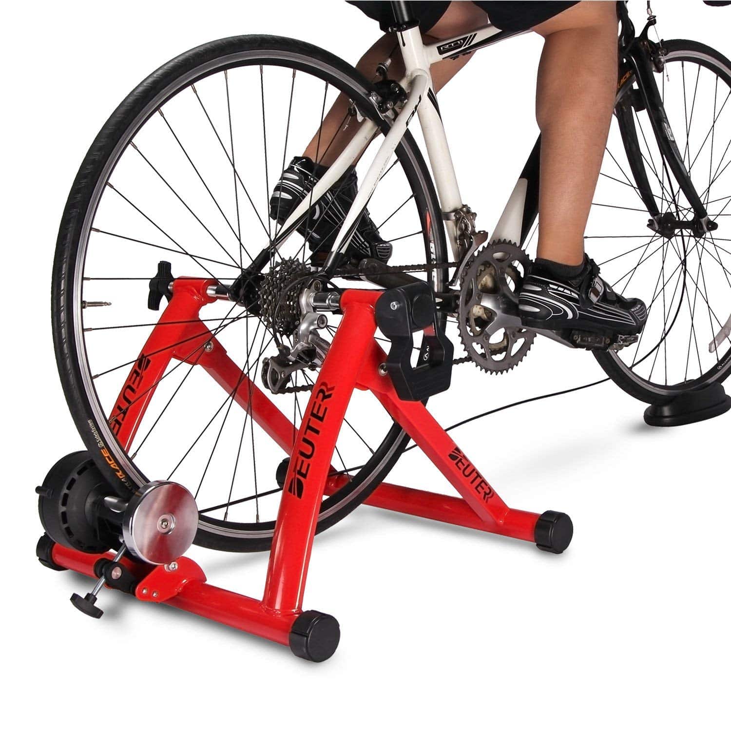 9. Deuter Bike Stand Trainer Stationary Magnetic Exercise Bicycle 